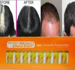 9e02f8d21b4a1f532847097def92dfd8.jpg 10 Pcs (1 Full Box) Herbal SKIN DOCTOR HAIR GROWTH AMPOULES for Hair Treatment with Anti-Hair Fall. Formulated In FRANCE 10ML Hshg