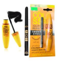 New Fashion A.D.S Maybelline (adse) Colossal Volum Express Smokey Eyes WATERPROOF EYELINER with Free Eye Brow Pencil