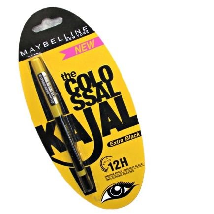 ORIGINAL Extra Black Made in GERMANY Maybelline Kajal WATERPROOF Eye liner 12hrs Long Protection Maybelline New York the Colossal Kajal