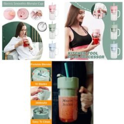 a81ac3cdfe9740af23f15b61a8dd985e.jpg 500ml Juicer Portable Juicing (mcjc) Cup Home Mini Cordless Crushed Ice Squeezed Machine Juice USB Charging Vegetable Food Processor