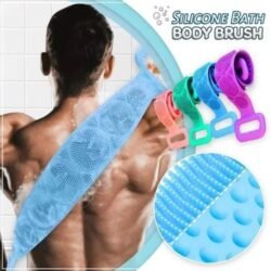 Silicone Bath Scrub Rubbing Towel Sbsr mud and rubbing ash, two-step scrubbing belt body brush