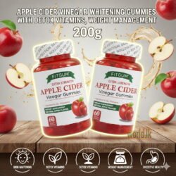 aacebdaaf59eb703fd1117e9ad93a4b1.jpg Natural Apple Cider Vinegar Whi*tening Gummies with Detox Vitamins, Weight Management GCAG