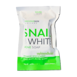 Made in THAILAND Snail Body WHITE psas Acne SOAP 70g with WHITENING by Precious Skin