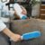 Double Sided (prrc) Reusable Pet Fur Remover with Self-Cleaning Base Clothes Fur Remover Blue