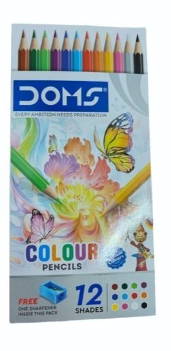 ae32b907d1817e2f06108087669d1ad6.jpg Doms 12 Colour dcps Pencils with free Sharpener