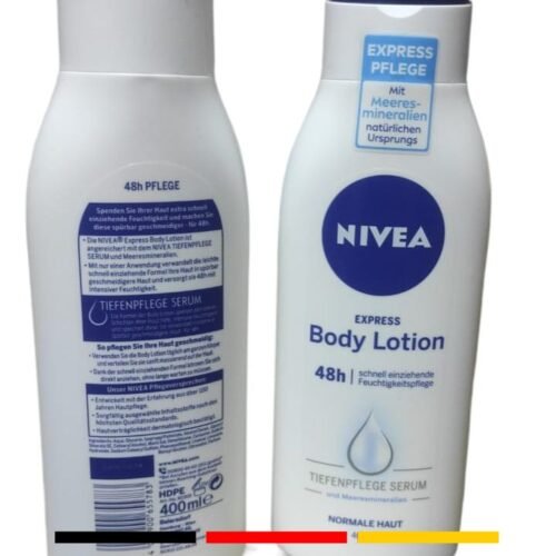 Original NIVEA Express Pflege Body Lotion with Tiefenpflege Serum 400 ML Made In GERMANY