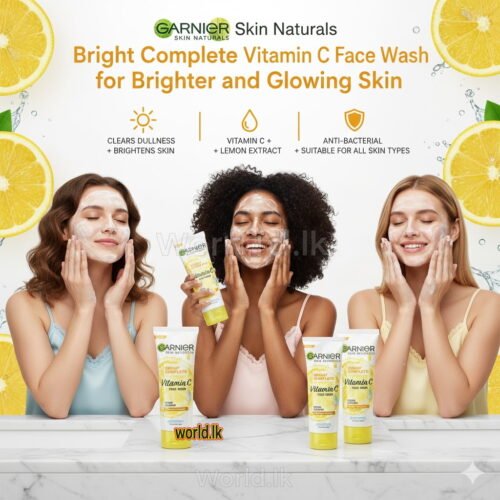 b0d5996365e3ffb02a81c005bb865153.jpg GARNIER Skin Naturals Bright Complete Vitamin C Face Wash FORM (garn) 100g