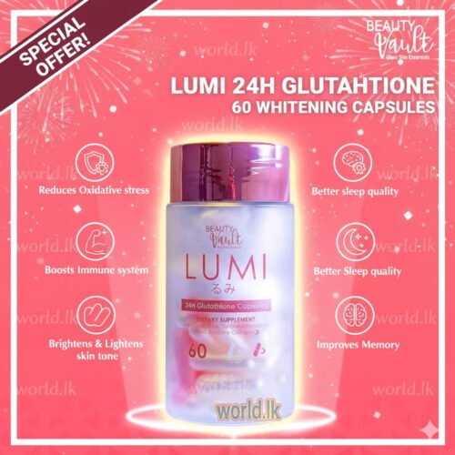 b251a76080e87677aef077bc66c698c8.jpg LUMI 24H GLUTATHIONE 60 CAPSULES / Tablets Whitening Skin Protection & Increase Body Collagen provide powerful antioxidant support