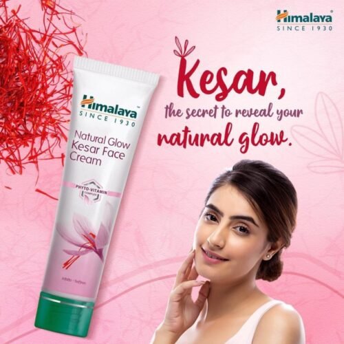 HIMALAYA Saffron Natural Glow Kesar 50g Face WHITENING CREAM hpvc