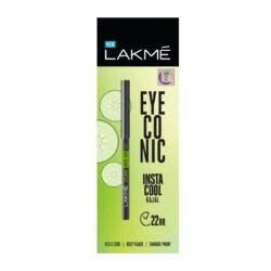 LAKME ORIGINAL Eyeconic Kajal Deep Black, WATERPROOF Mascara, Up To 22 Hrs, 2lwb