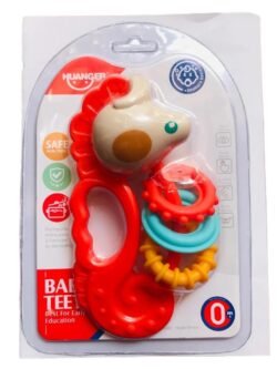 Huanger (hbtb) BABY Teether Set Silicone Rattle and Sensory Teething Chew Toy for BABY
