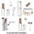 USB Rechargeable Facial Trimmer 18k Gold Plated Frt Finishing Touch Flawlbss or Flawless Hair Remover Machine