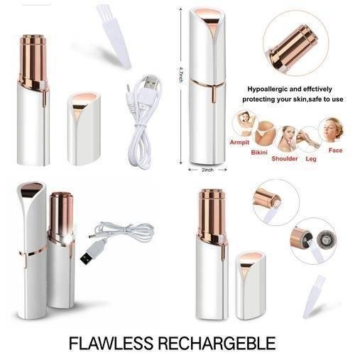 b58a41c7f13ec8e560bb3df8efd07c1a.jpg 18k Gold Plated Rechargeable Facial Trimmer Frt Finishing Touch Flawlbss or Flawless Hair Remover Machine