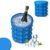 120 Ice Cubes [icmg] Mold Ice Trays Silicone Ice Bucket 2 in 1 Ice Cube Maker Wine Chiller Round Portable for FROZEN Whiskey Cocktail Beverages