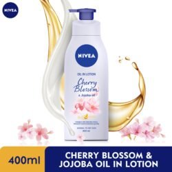 NIVEA Cherry Blossom Lotion 400 Ml With Jojoba Oil Beautifully Glowing Skin (Ncb)
