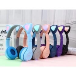 c1ed05059f42ddc9c72a8d21d448caa2.jpg Y47 Wireless Headphones Cat Ears Headset Gaming Noise Canceling BT Earphone LED color light Stereo HD Sound Bluetooth over Ear Foldable with Microphone Stereo 3.5mm Audio Support FM Radio SD Card with MF/TF & AUX ports (Y47)