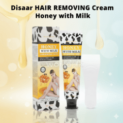 c4cbf24da9bab3e1a92a61fa72dccd1c.png Disaar Beauty HAIR REMOVING Cream dbhr Honey with Milk Easy to use face & body legs depilating Moisturizing100ml