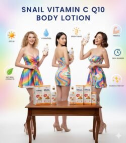 Snail Vitamin C Q10 Body Lotion All Skin Types 500ml svql SPF 50 UV Rays Protected Sun Lotion