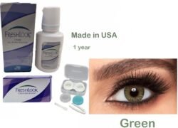 c7b740255d84207499ec62485ca6a531.jpg Colour GREEN - Fresh Look gecl Color Blends Contact Lens - Full Set - Color Contact Lens (Replacement Cycle: 12 Month)