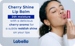 cae7d18db8cc9f0a771c3bf1ae003237.jpg Natural Cherry Shine GERMANY LABELLO Lip Balm with Soft lab4 Red Shine and Shimmer Pigments