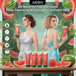 AR ARON Watermelon DD Gluta Facial Foam / Face Wash 190g arwf Made in Thailand