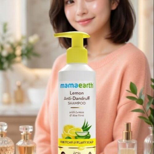 Mamaearth shff Lemon Anti-Dandruff Shampoo with Lemon & aloe Vera for Itchy & Flaky Scalp 250ml