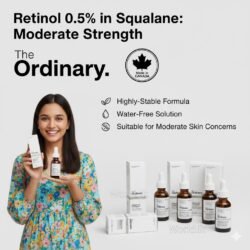 The ORDINARY Retinol 0.5% in Squalane: Moderate Strength 30ML Face Serum 05RT Made in Canada. For The Frequent User