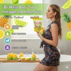 Pineapple and Lemon 2 in 1Soap Be White Body 100g 1 Sachet Bplc (Made in Thailand) Brightening and Evening Skin Tone