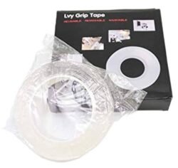 Nano PU Gel Double (igt) Sided Tape, 5M Unite Ivy Grip Washable Adhesive Tape, Removable, Reusable, Traceless, Sticks to Glass, Metal, Cabinets, Tile, Dashboards and More, Nano Tape