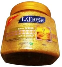 dc5ad924e4187c260d22c3e9945c7f83.jpg LA FRESH Face & Body Gold Scrub lfbg With Vitamin E 500 Ml for Gold Facial for a Lighter, Softer, Healthier-Looking Skin