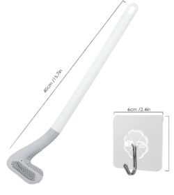 ddedb8e8a114343386380cdbcff418e7.jpg 1pcs Toilet Brush Wall Mounted (tbwm) Golf Club Shape Cleaning Tool Bathroom Silicone No Dead Ends Toilet Brush