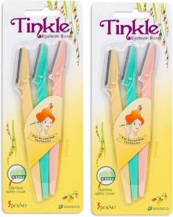 deefcd81eae5710e54d936f14350761a.jpg 3 Pcs Tinkle Eyebrow Razor Set, Hair Trimmer ter Shaver and Tough up Tool, Facial Razor with Safety Cover