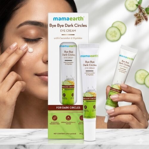 Mamaearth bbcu Bye Bye Dark Circles Eye Cream with Cucumber & Peptides for Dark Circles – 20ml