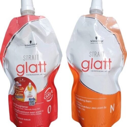 Naturally gl00 very curly or frizzy hair for Professional Use SCHWARZKOPF Strait GLATT No.0 400ml Straightening CREAM 400ml Neutralizing CREAM SCHWARZKOPF GLATT Hair Straightener CREAM