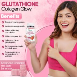 e0b84022501c8bcf67bad1ef6321f418.jpg Nature Glow 60 Glutathione Collagen Gummies gcgd Glow Dietary Supplement Organic Strawberry Flavor