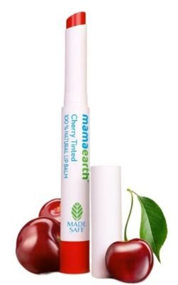 Mamaearth Nourishing mach Cherry Tinted Natural Lip Balm 12 Hour Moisturizing with Coconut Oil & Cherry 2g