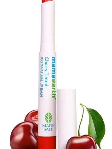 Mamaearth Nourishing mach Cherry Tinted Natural Lip Balm 12 Hour Moisturizing with Coconut Oil & Cherry 2g