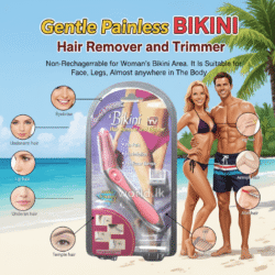 e2d10b81315d95eca738e3aae8a3f719.png Bikini Hair Remover Trimmer Bht gentle Painless Non Rechargeable For woman’s bikini area. It is suitable for face, legs, underarms, almost anywhere in the body