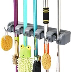 e31de859294ce580db249ad329c94480.jpg Rack Mop and Broom Holder Wall Housekeeper Wall Mounted Mop Organizer Holder Brush Broom Hanger Garden Tool Garage Organizer