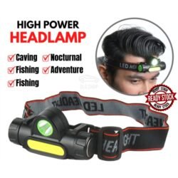 Portable High Power LED Headlamp Built-in Battery T6+COB USB Rechargeable Headlight WATERPROOF Head Torch Head Lamp (chtl)