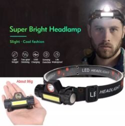 Portable High Power LED Headlamp Built-in Battery T6+COB USB Rechargeable Headlight WATERPROOF Head Torch Head Lamp (chtl)