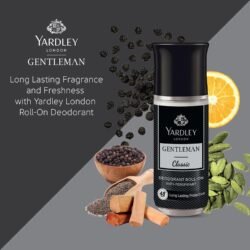 Yardley London yar6 Gentleman Classic Roll On Deodorant for Men 65ml