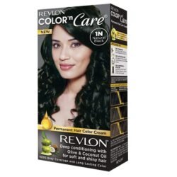 ee583080b84b826608ff9ce15ec036f9.jpg REVLON NATURAL BLACK Permanent rnbc Hair Color CREAM Deep Conditioning with Olive & Coconut Oil for Soft and Shiny Hair