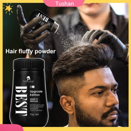 f07a7f22332d78df22f302a9742ab2b9.jpg HARD Hold Unisex Hair Hhuh SCHWARZKOPF Best+ Plus Powder Black Edition Upgraded Version 10g Fluffy Hair Wax Volume Powder