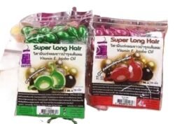 Natural HERBAL SUPER LONG HAIR Jojoba Oil slhc Capsules 50 Pcs with Vitamin E And Jojoba Oil Treatment for Hair Growth with Vitamin E Made in THAILAND