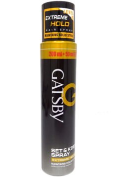 f4a8c87cd8e47a2b5d16b0d663b3d696.jpg GATSBY Set & Keep Hair Spray - Extreme Hold 250ml |170g Quick Drying, Long Lasting Hold, No Flaking & Natural Shine gskh