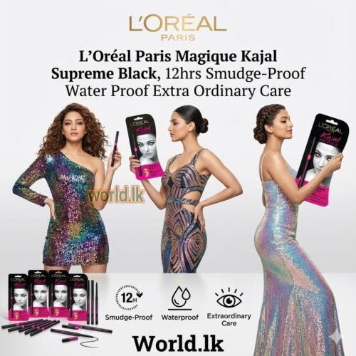 f4e3d0081b70e686f5f4433cac1b402b.jpg LOREAL PARIS Kajal Magique , Supreme Black, lpk 12hrs Smudge-Proof Water Proof Extra Ordinary Care EYE LINER