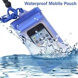 f4eba48c03b028b301aba6bb86bfda70.jpg 3 Lock Waterproof Mobile Under Water Transparent Bag Swimming, Rain 3 Zip Lock Sand, Dust Proof Extra Protection Covers Pouch