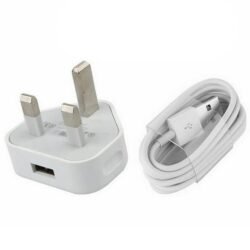 f4f50eca6930d650bd3215df8bc35b16.jpg MFI Certified Apple iPhone 5W USB Power UK 3Pin Adapter Charger with FREE Fast DATA Cable Adapter support for iPhone 5,5s,6,6s,6+,7,7+,8,8+,11,11pro,11 pro max,12,12pro,12pro max,13,X.XR Colour: WHITE