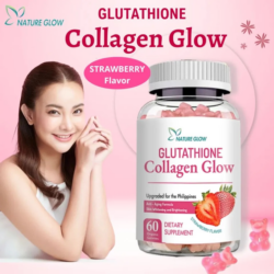f6696104ecc789b25da747cb8d2f5ffe.png Nature Glow 60 Glutathione Collagen Gummies gcgd Glow Dietary Supplement Organic Strawberry Flavor